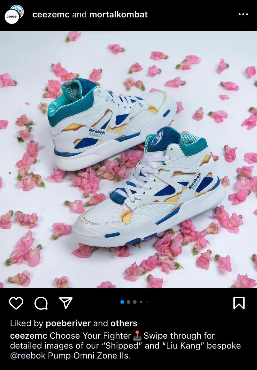 Mortal Kombat 1 x Reebok Pump Omni Zone Il Designed By Ceeze