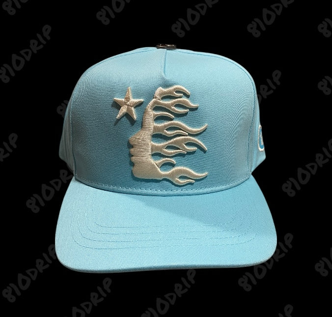 Hellstar OG Logo Snapback Hat - Baby Blue