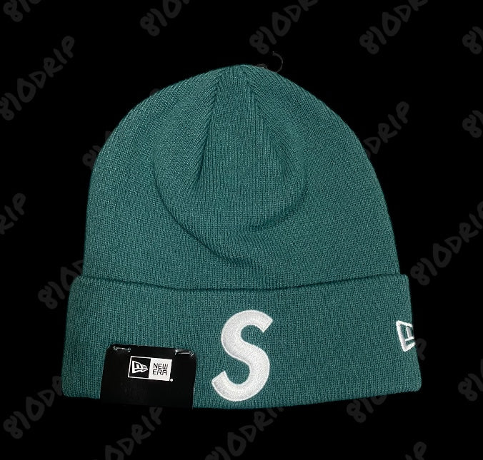 Supreme New Era S Logo Beanie - Pine (FW24)