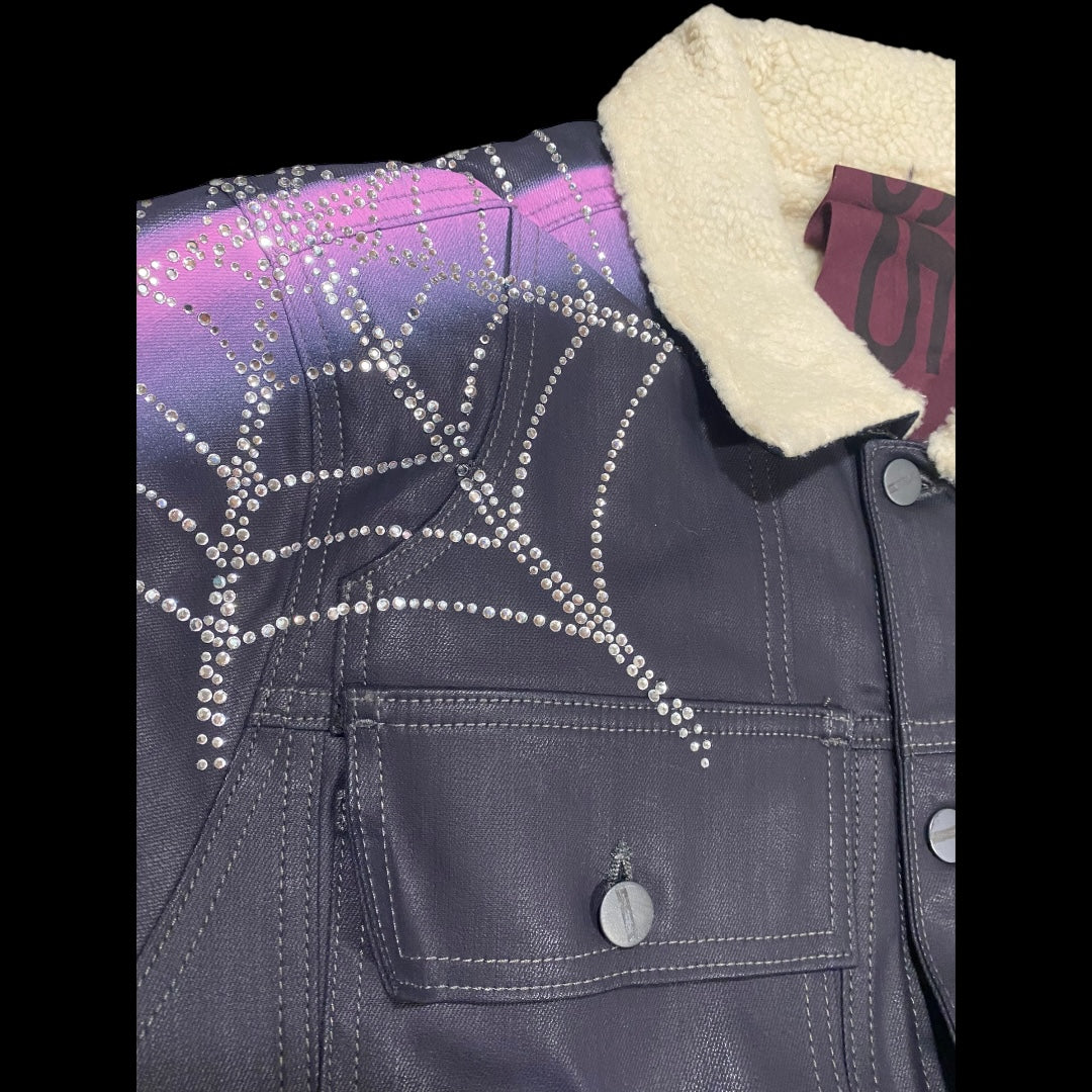 Sp5der Sherpa Trucker Jacket