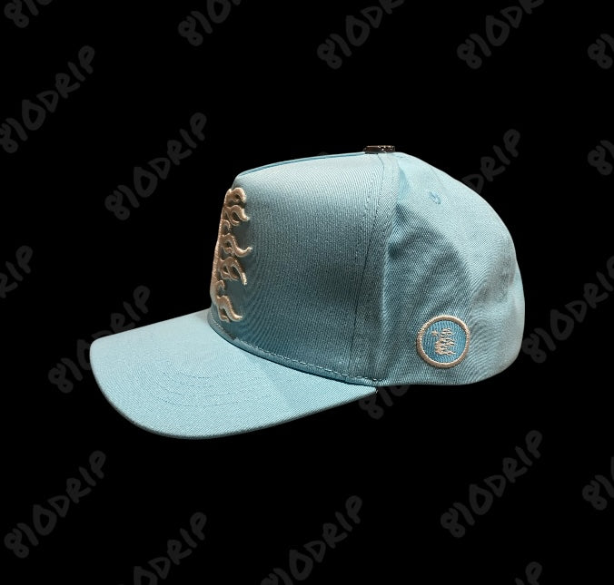 Hellstar OG Logo Snapback Hat - Baby Blue