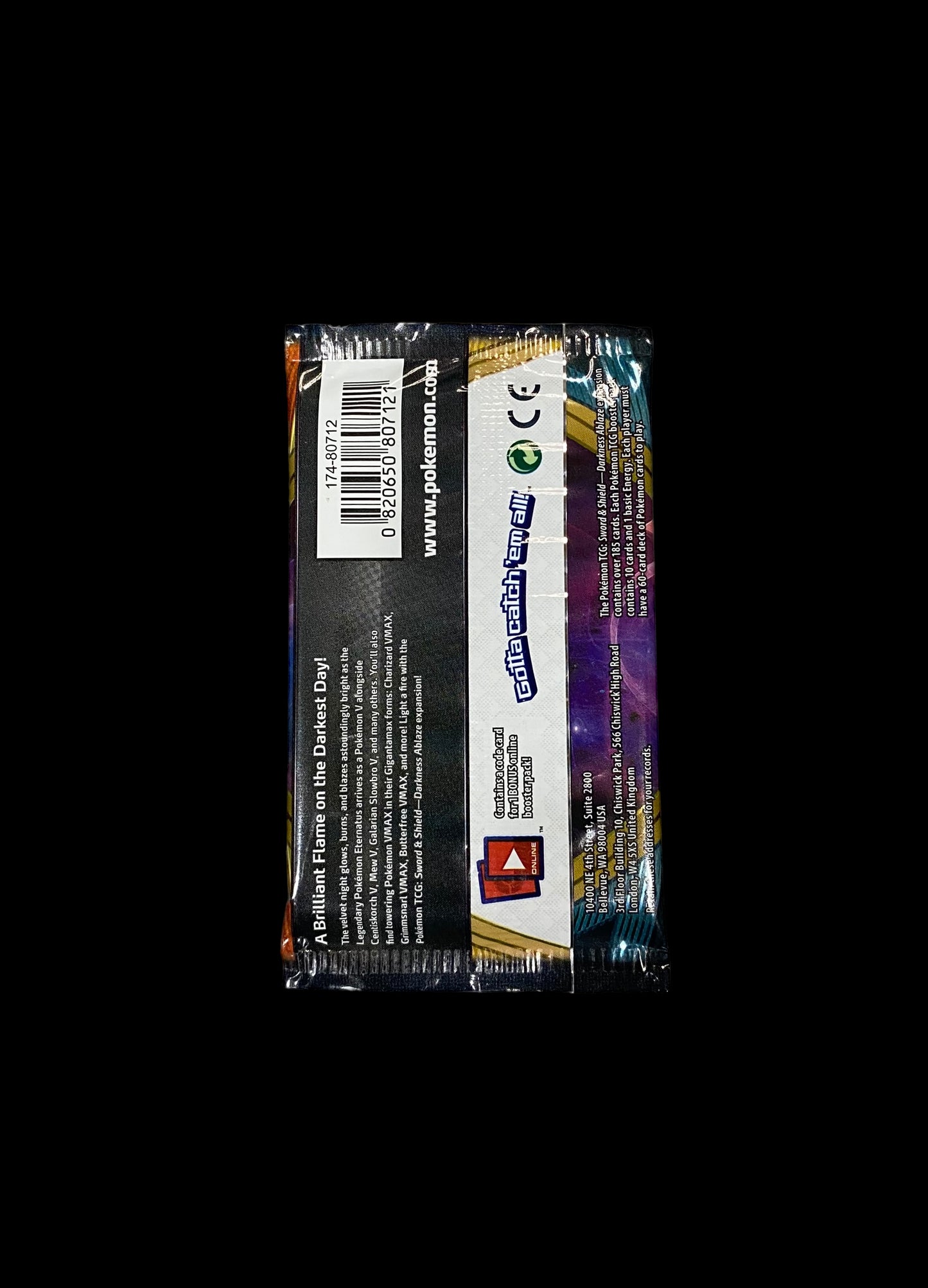 Pokémon Sword and Shield Darkness Ablaze (1 Pack)