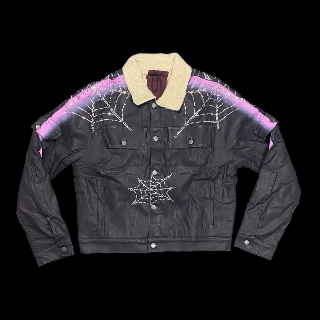 Sp5der Sherpa Trucker Jacket