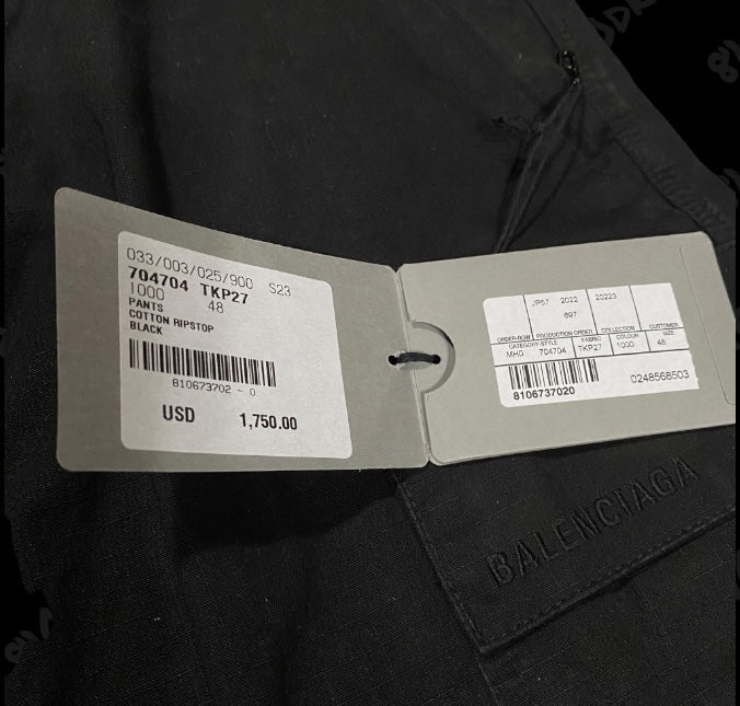 Balenciaga Ripstop Denim Jeans