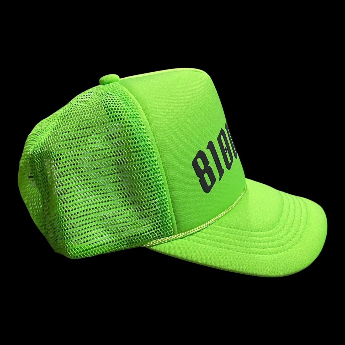810Drip Neon Green Trucker Hat