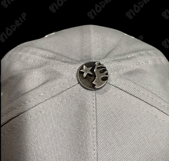 Hellstar OG Logo Snapback Hat - Grey