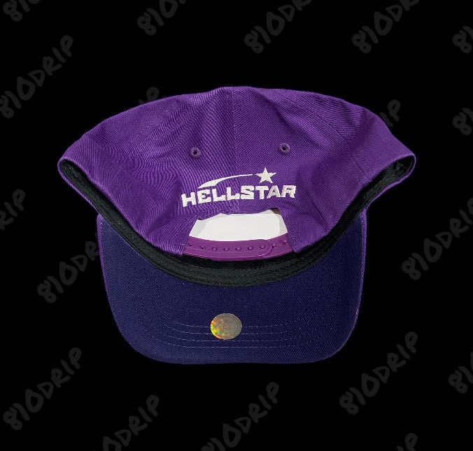 Hellstar OG Logo Snapback Hat - Purple
