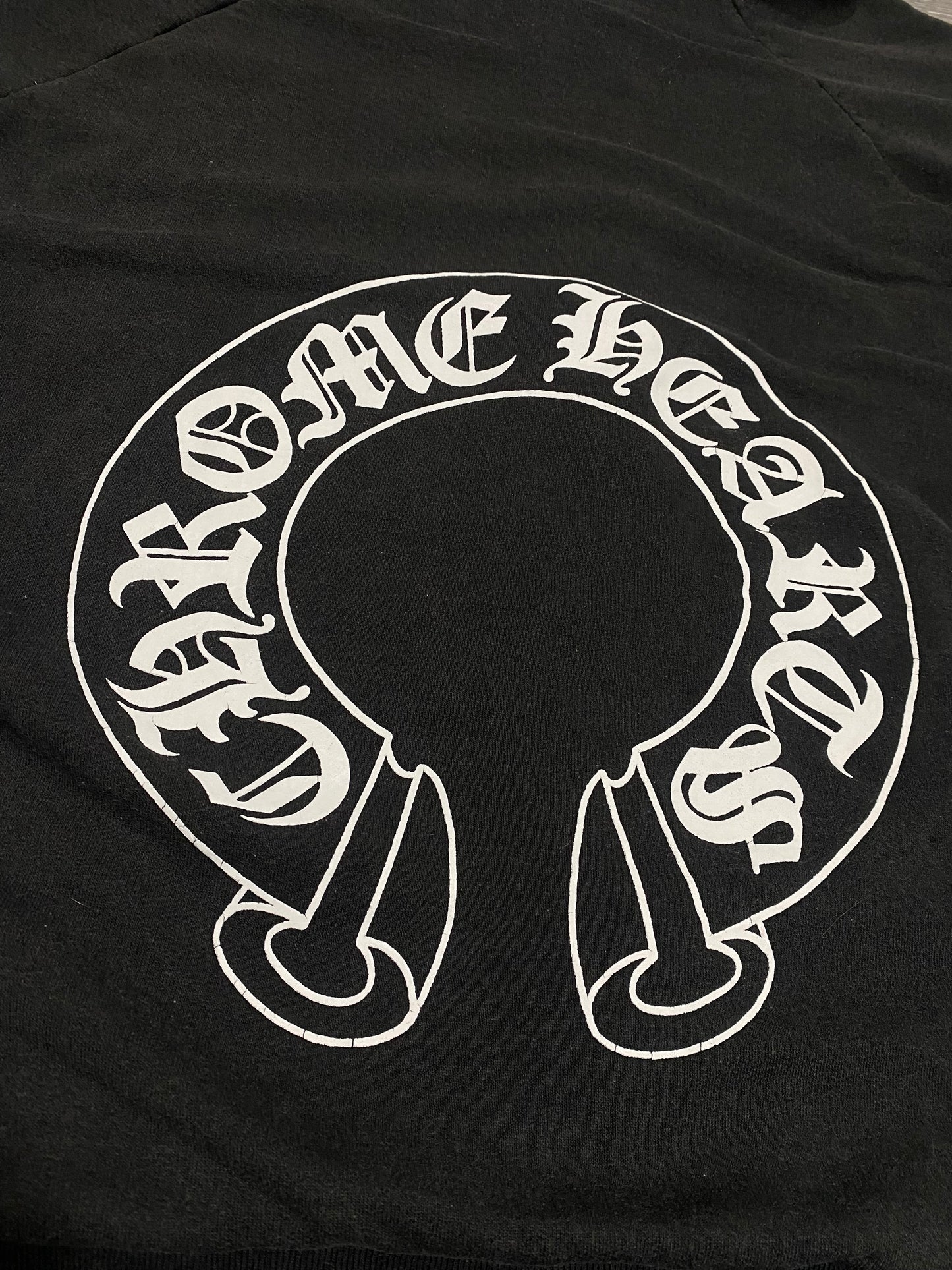 90s Vintage Chrome Hearts Washed Thermal Zip Up