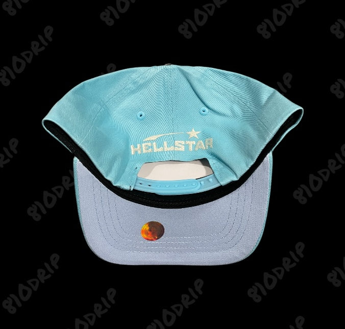 Hellstar OG Logo Snapback Hat - Baby Blue