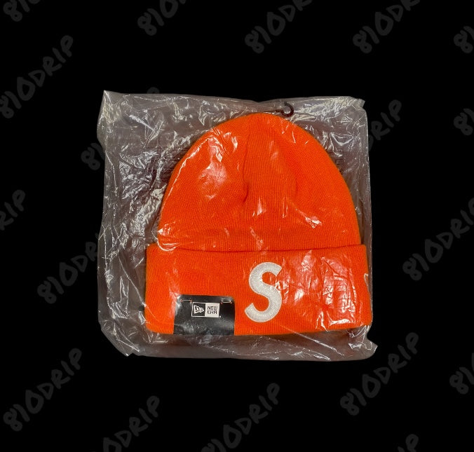 Supreme New Era S Logo Beanie - Orange(FW24)