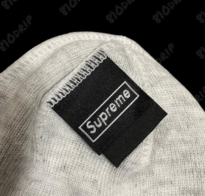 Supreme New Era S Logo Beanie - Ash Grey (FW24)