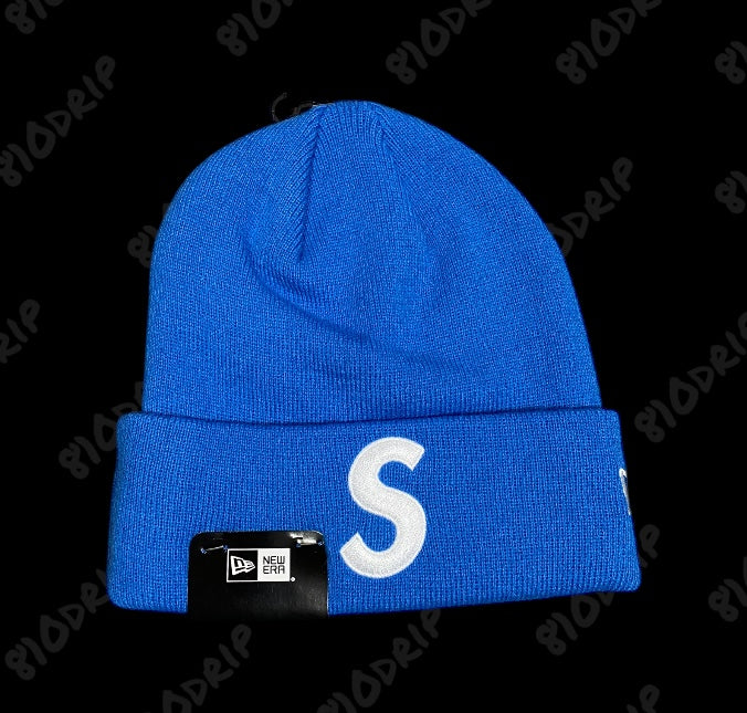 Supreme New Era S Logo Beanie - Blue (FW24)
