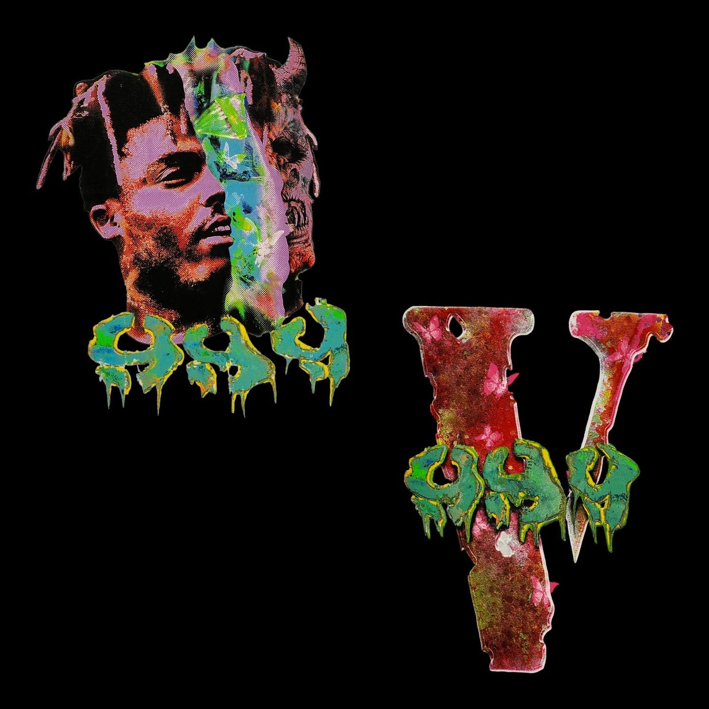 Vlone x Juice Wrld Fighting Demons 999 Tee