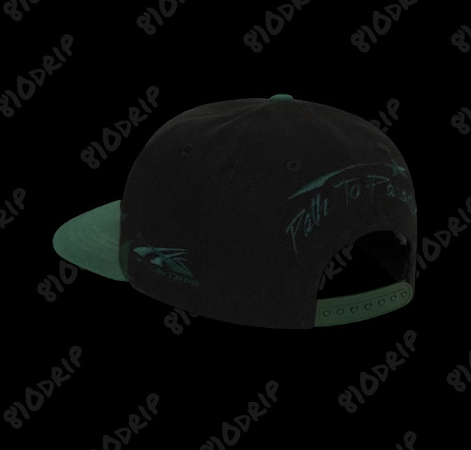 Hellstar Shark Teeth Snapback Hat Black/Green
