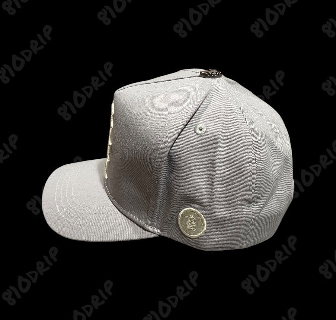 Hellstar OG Logo Snapback Hat - Grey