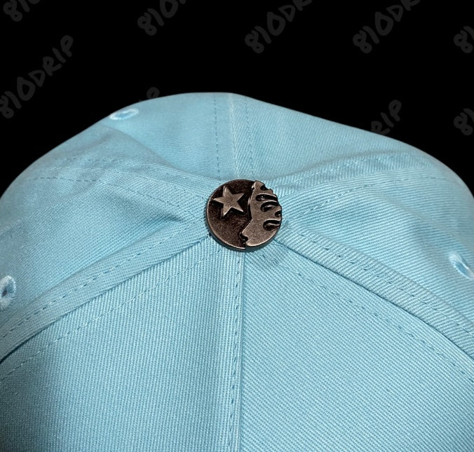 Hellstar OG Logo Snapback Hat - Baby Blue