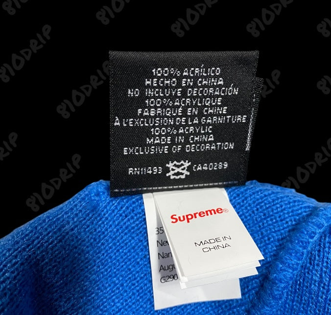 Supreme New Era S Logo Beanie - Blue (FW24)