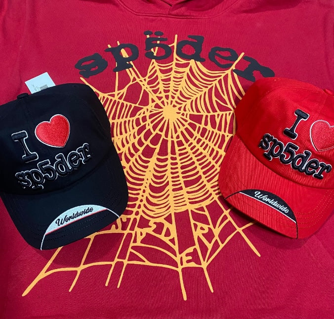 Sp5der OG Web V2 Hoodie Red