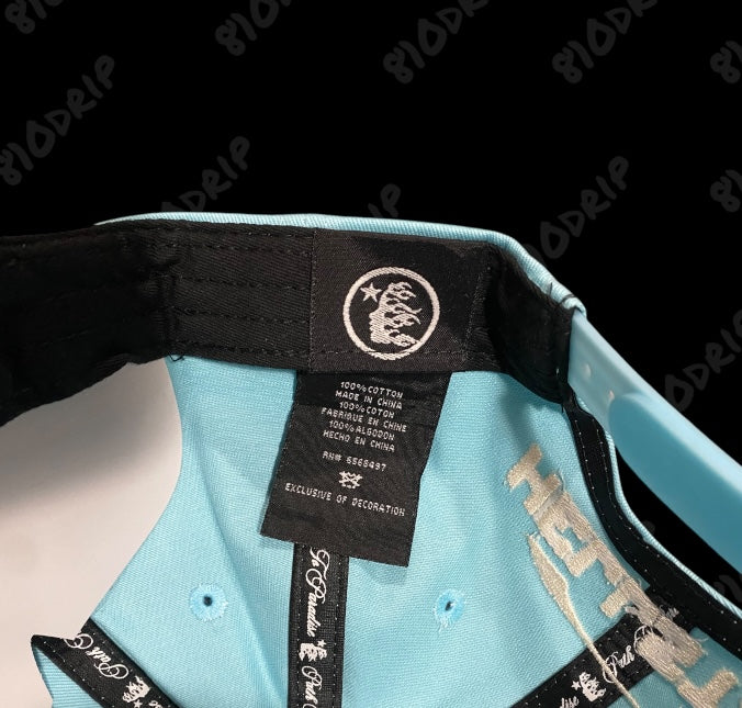 Hellstar OG Logo Snapback Hat - Baby Blue