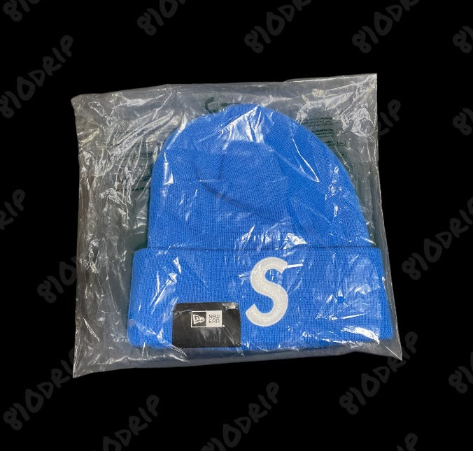 Supreme New Era S Logo Beanie - Blue (FW24)