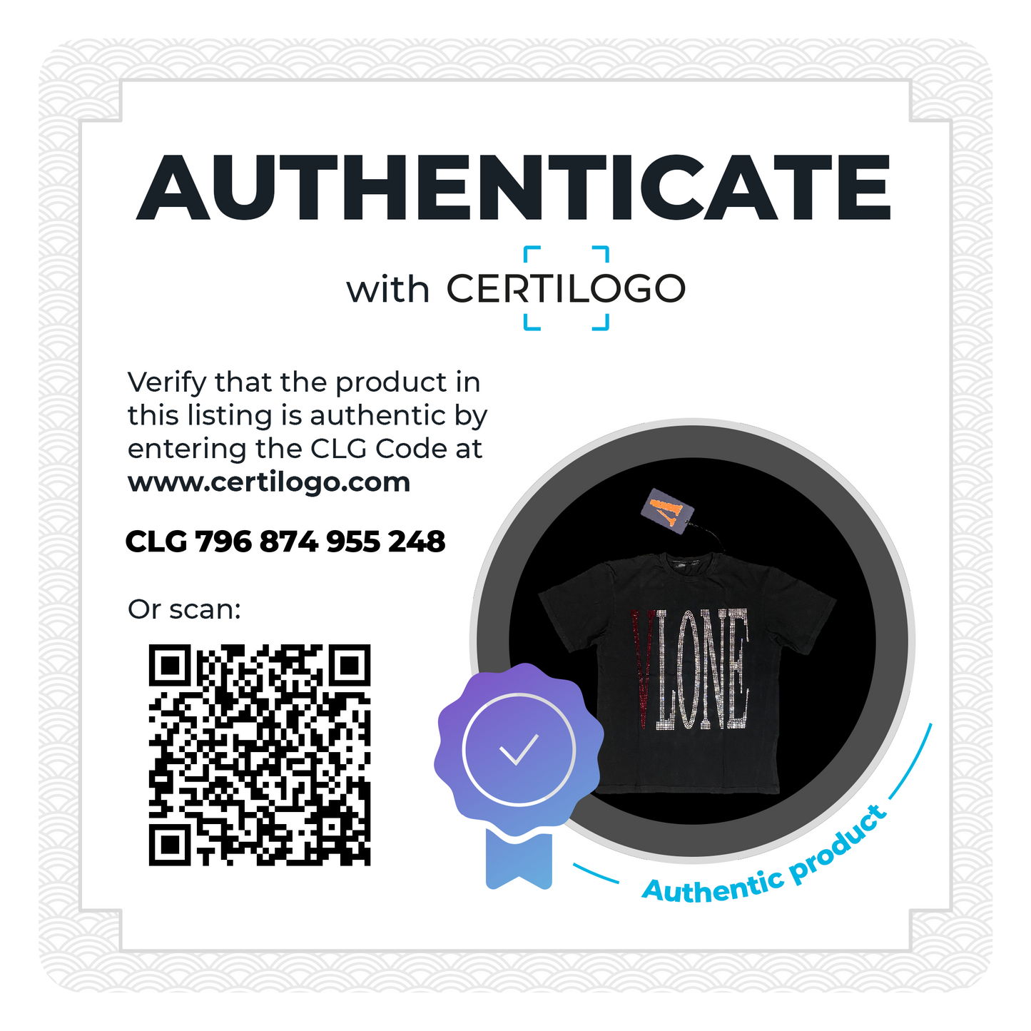 Vlone Staple Rhinestone Tee