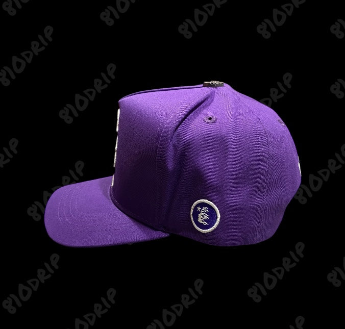 Hellstar OG Logo Snapback Hat - Purple