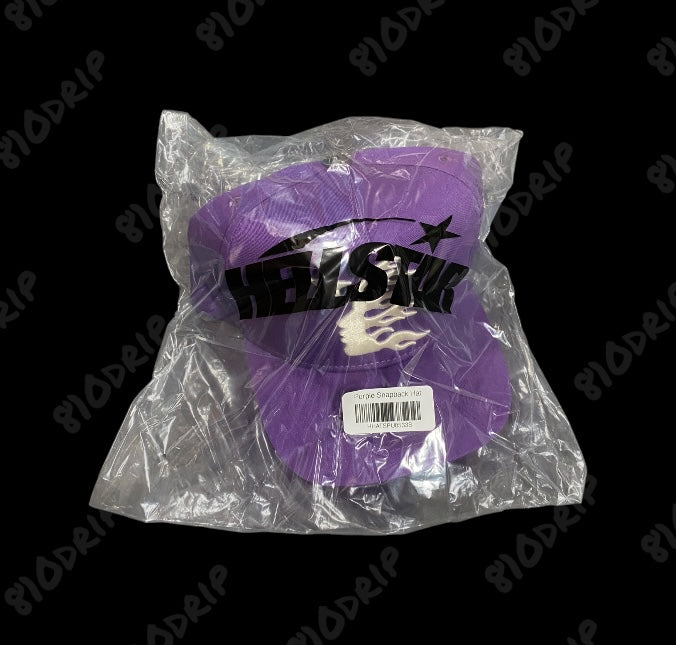 Hellstar OG Logo Snapback Hat - Purple