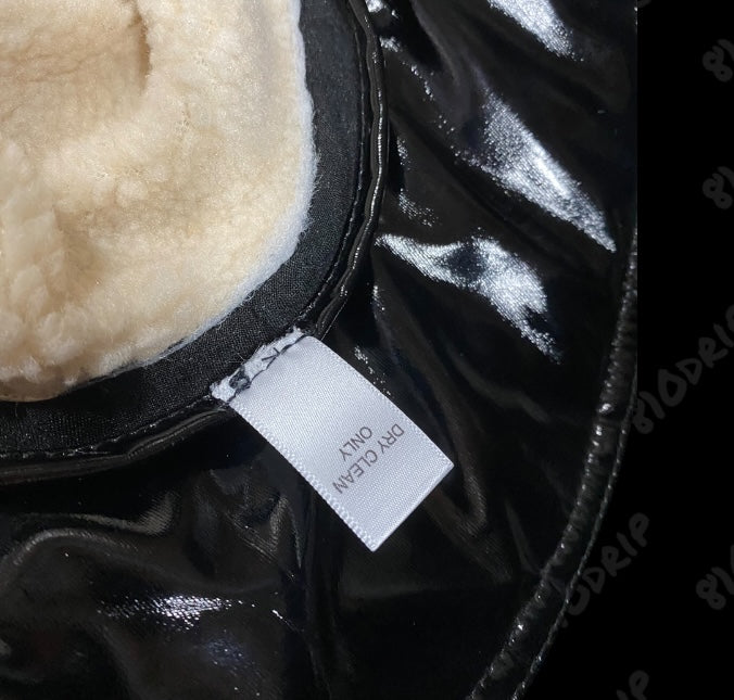Sp5der Sherpa Lined Black Bucket Hat