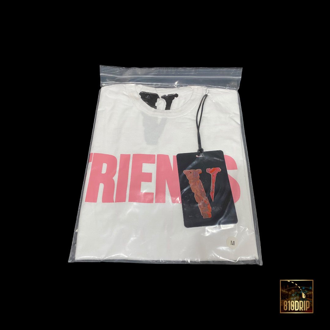 Vlone Pink Friends Tee White