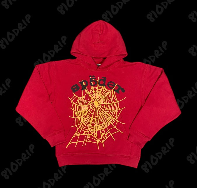 Sp5der OG Web V2 Hoodie Red