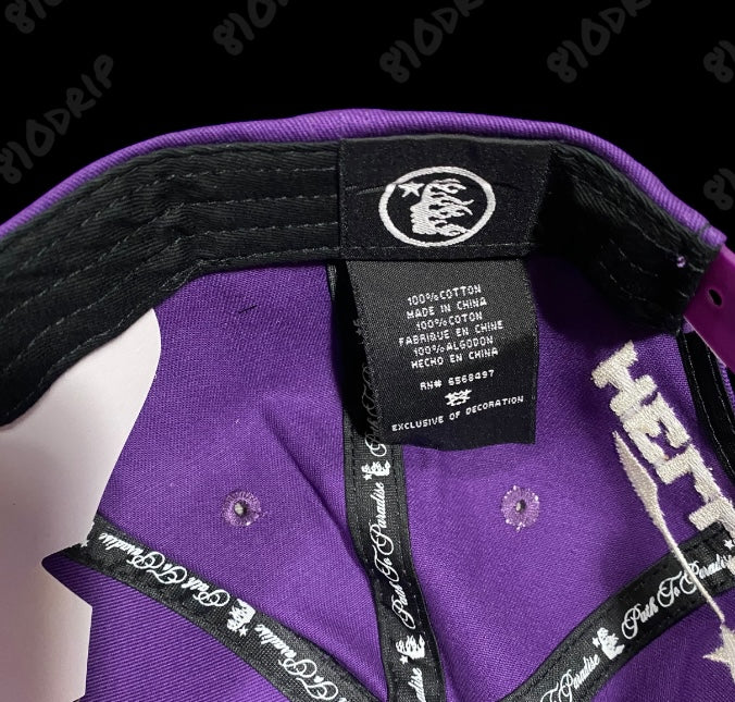 Hellstar OG Logo Snapback Hat - Purple