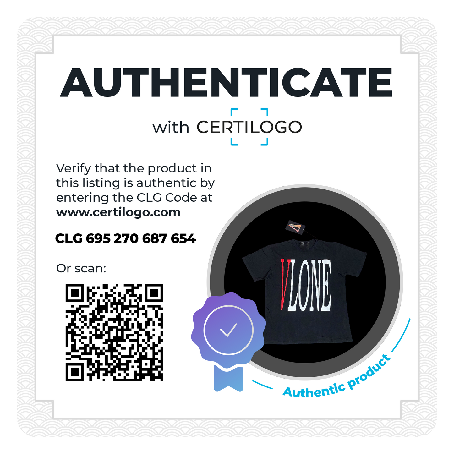 Vlone Red Staple Tee Black