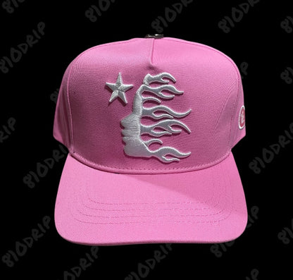 Hellstar OG Logo Snapback Hat - Pink