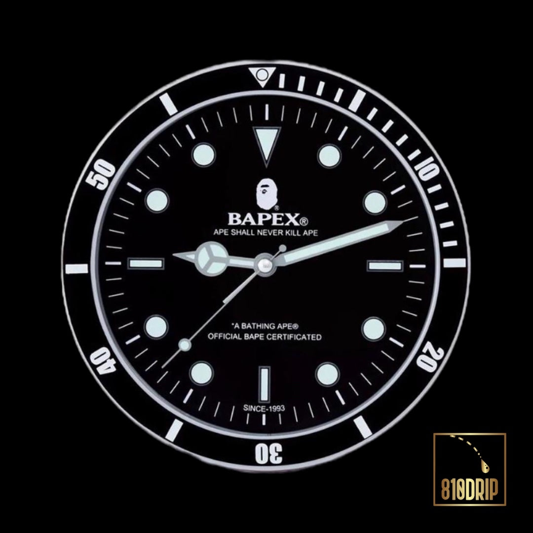 Bape Glow in the Dark Table Clock 2022 A/W Collection Emook Magazine And Clock
