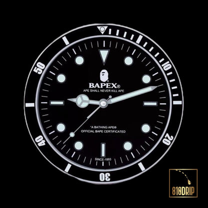 Bape Glow in the Dark Table Clock 2022 A/W Collection Emook Magazine And Clock