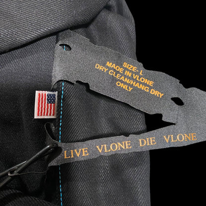 Vlone Blue Old English Denim Jacket