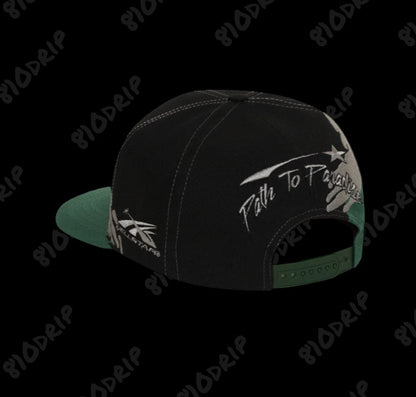 Hellstar Paintbrush Snapback Hat Black/Green