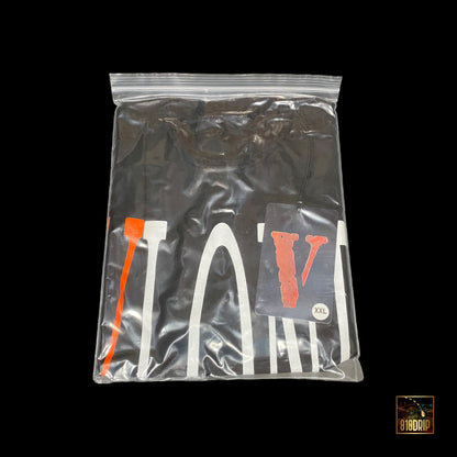 Vlone Orange Staple Tee Black