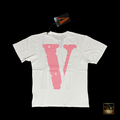 Vlone Pink Staple Tee White