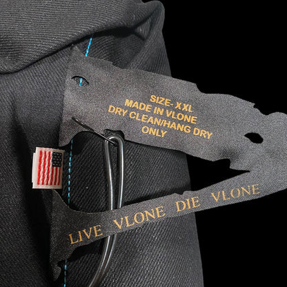 Vlone Blue Old English Denim Jacket