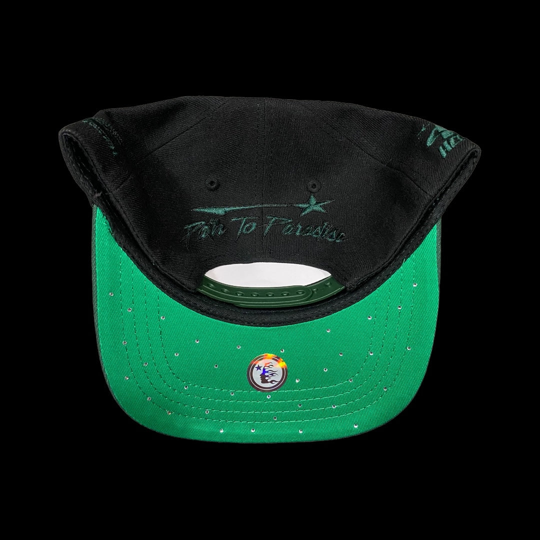 Gorra Snapback Hellstar Shark Teeth UNRELEASED Negro/Verde