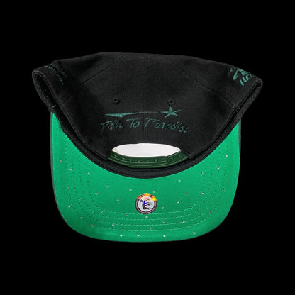 Hellstar Shark Teeth Snapback Hat Black/Green