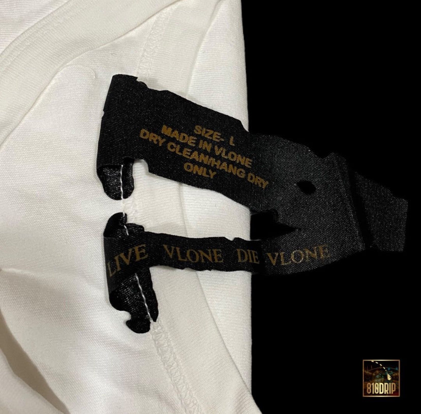 Vlone 红色朋友白色T恤（L）