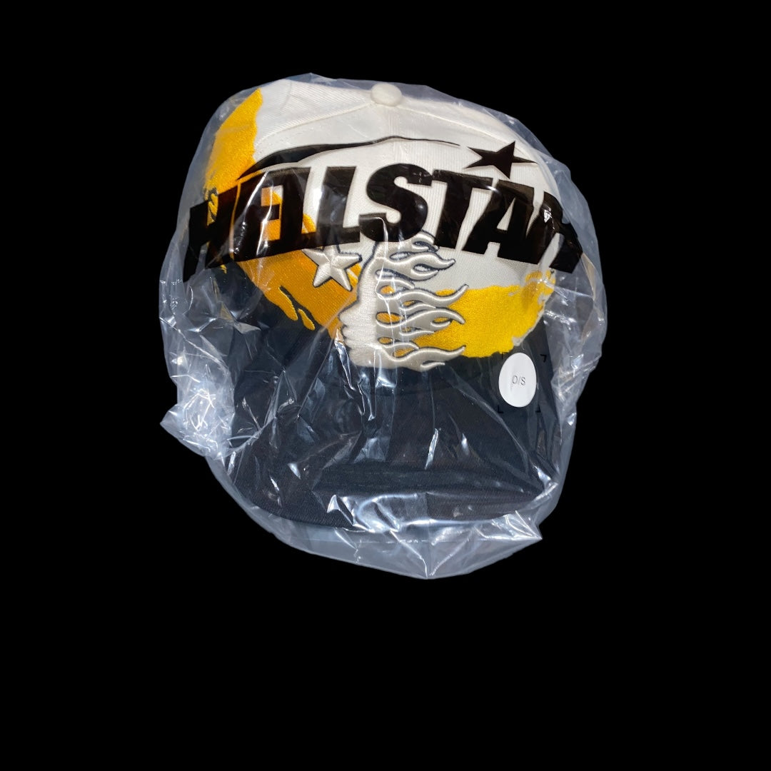 UNRELEASED Hellstar Yellow Paintbrush Snapback Hat