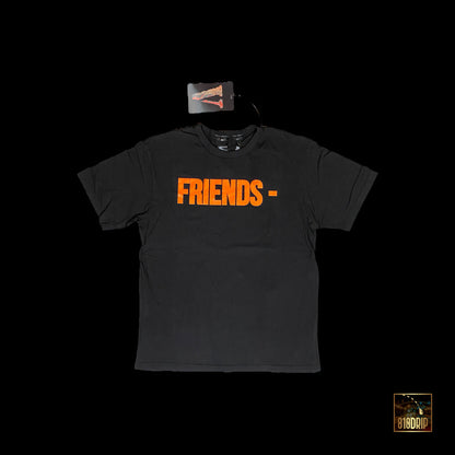 Camiseta Vlone Orange Friends Negro