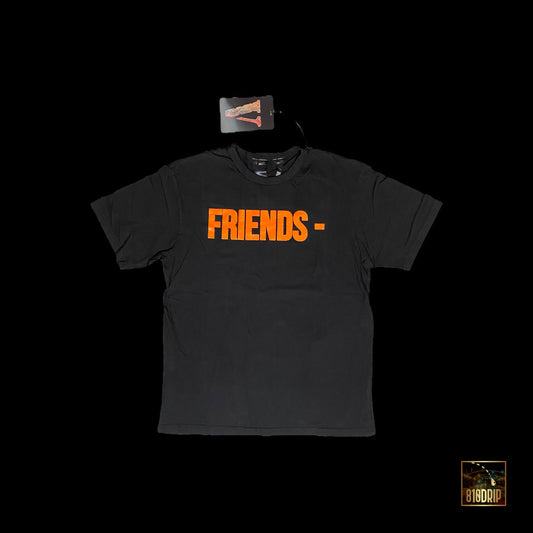 Vlone Orange Friends Tee Black