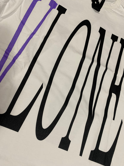 Vlone Purple Staple Tee White