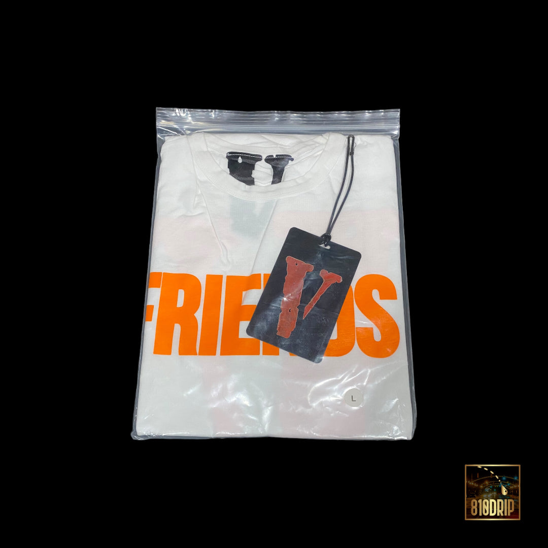 Vlone Orange Friends Tee White