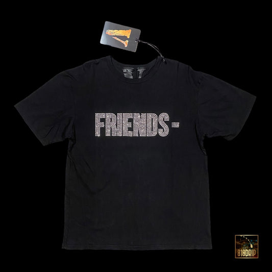 Camiseta con diamantes de imitación de Vlone Friends