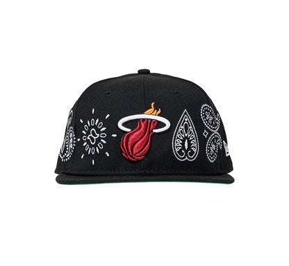 New Era Paisley Elements 9Fifty Snapback Miami Heat